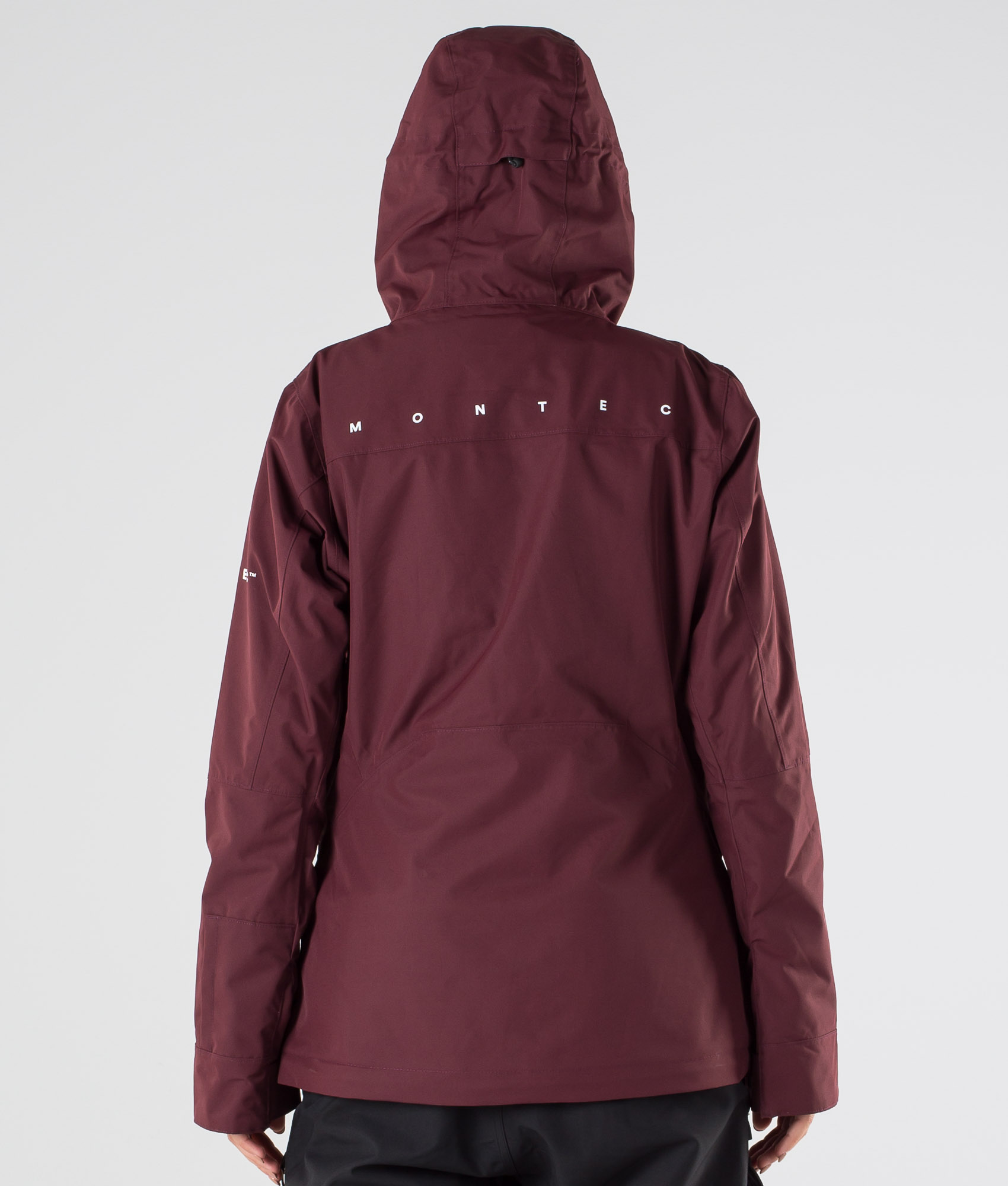 maroon snow jacket