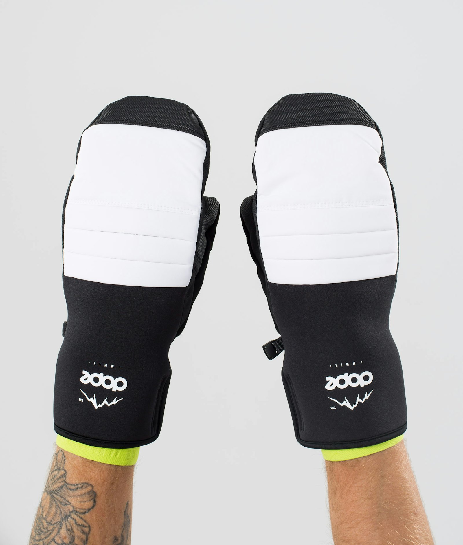 Dope Ace Snow Mittens White
