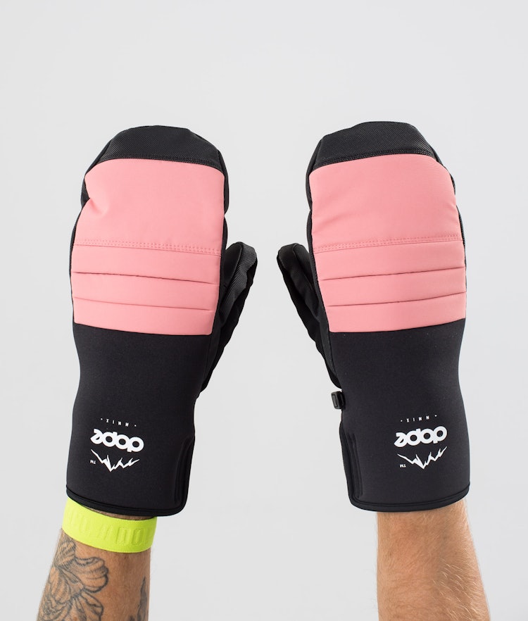 Dope Ace Snow Mittens Pink
