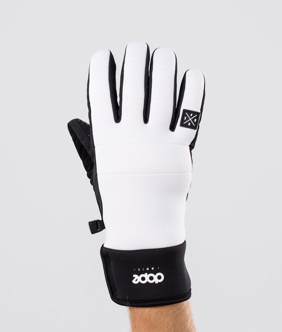 Signet Ski Gloves White Black