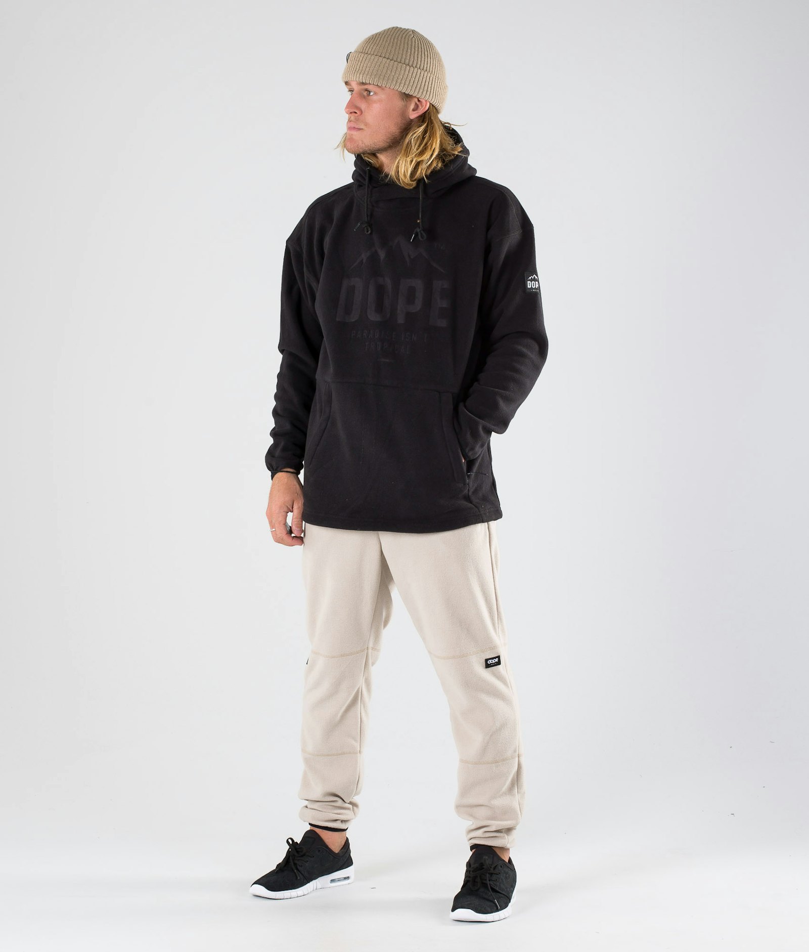 Dope Cozy Pull Polaire Homme Black