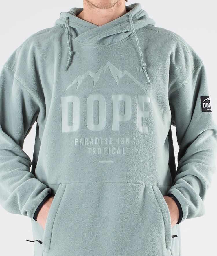 Dope Cozy Pull Polaire Homme Faded Green