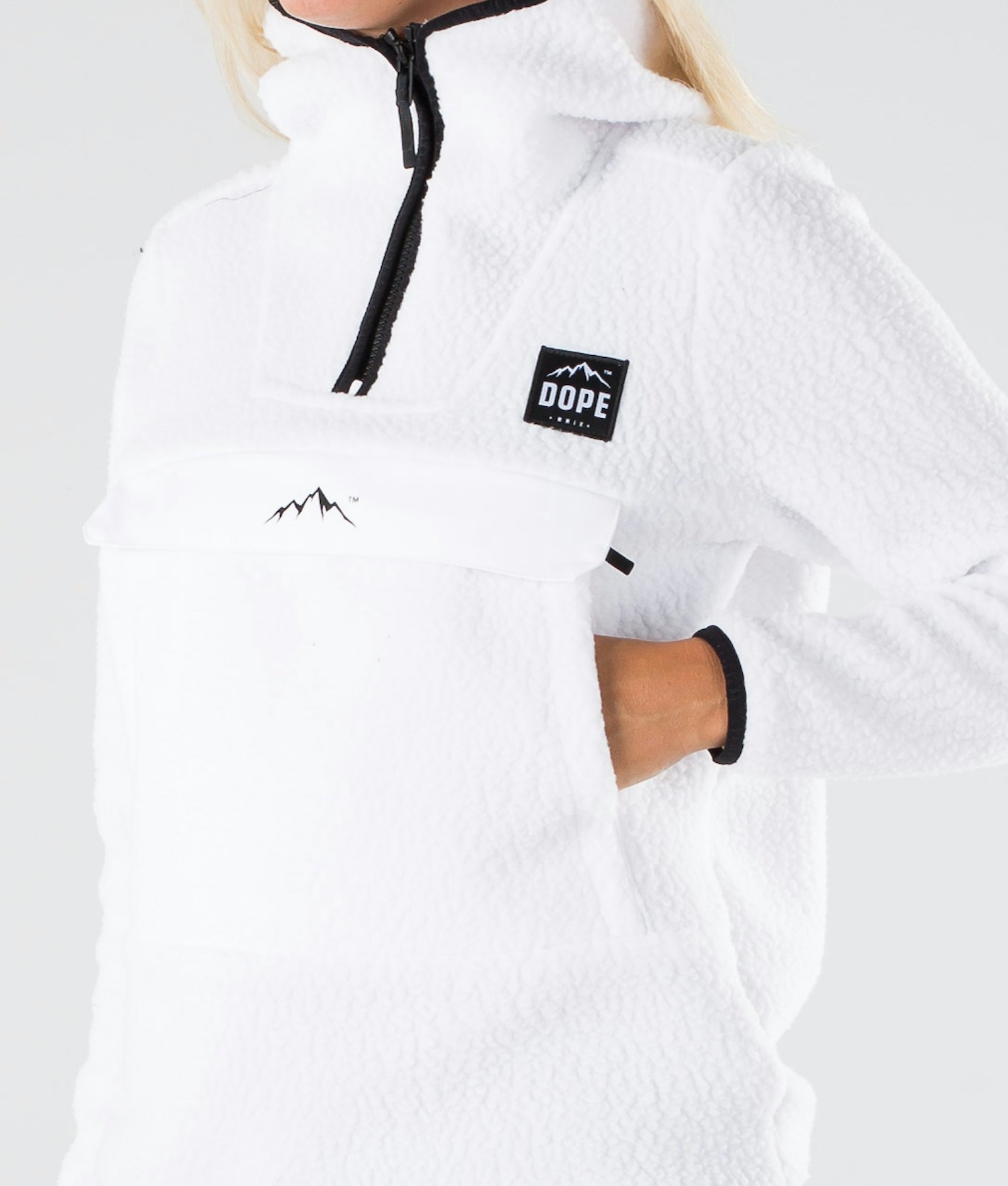 Dope Oi W Fleece-hoodie Dame White