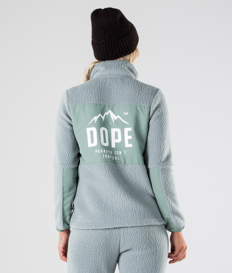 Dope Ollie W Felpa Pile Donna Faded Green