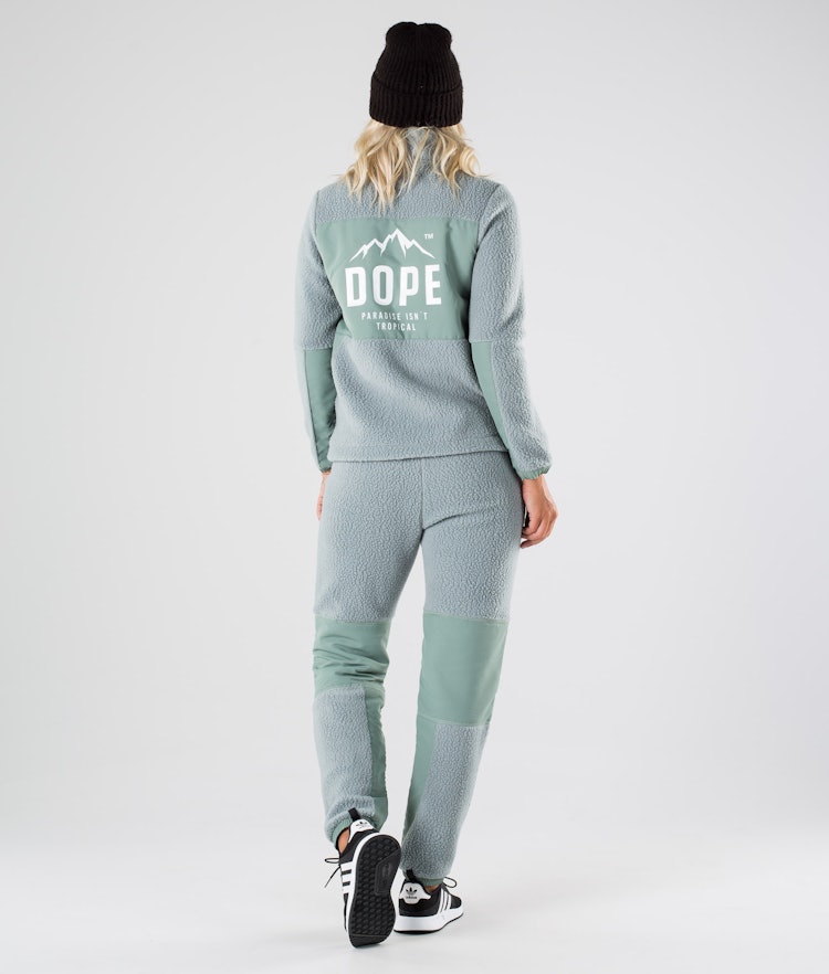 Dope Ollie W Felpa Pile Donna Faded Green