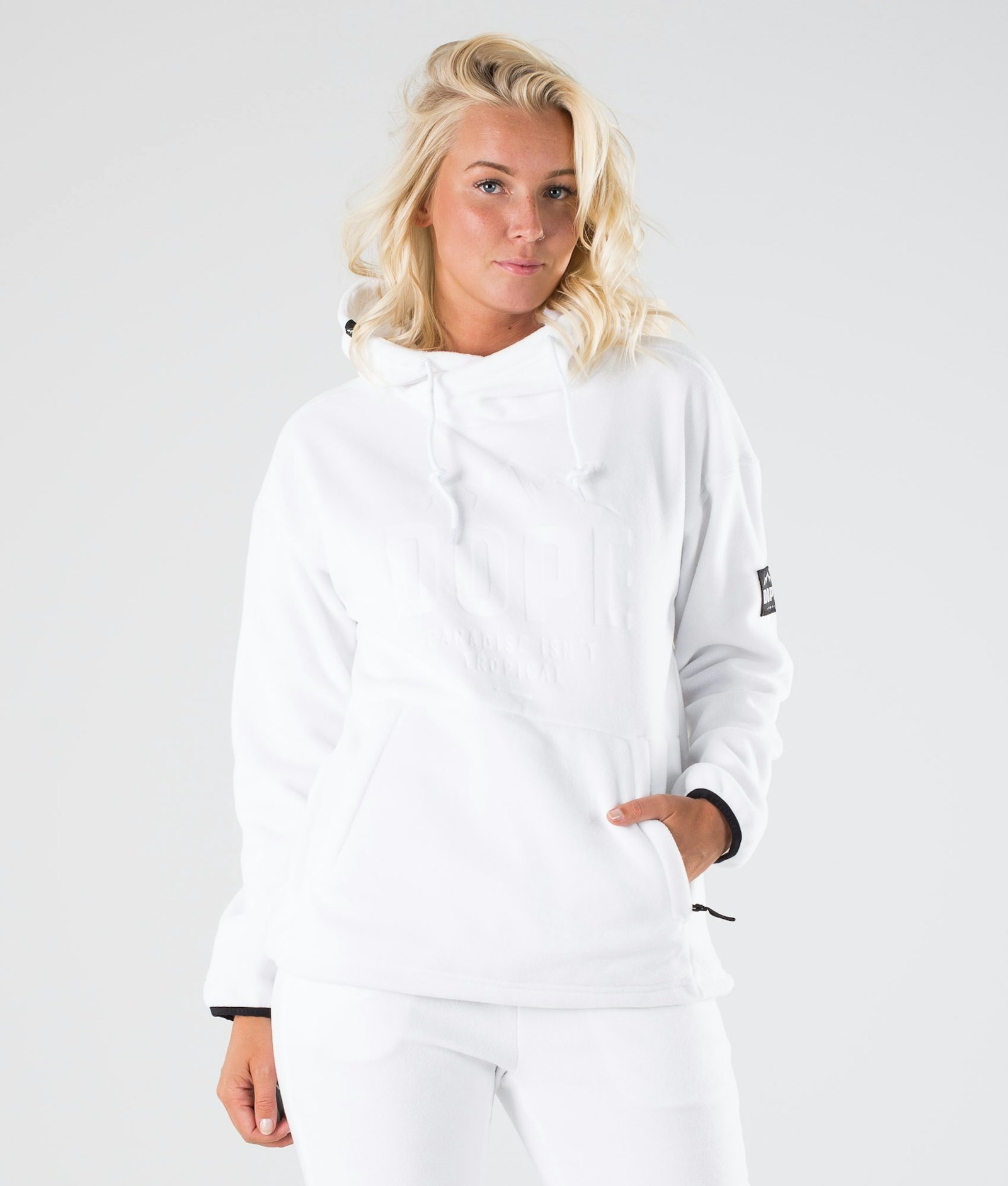 Dope Cozy W Pull Polaire Femme White