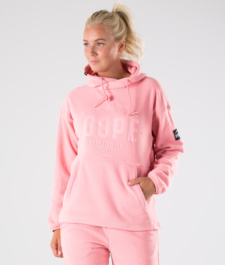 Dope Cozy W Fleece-hoodie Dame Pink