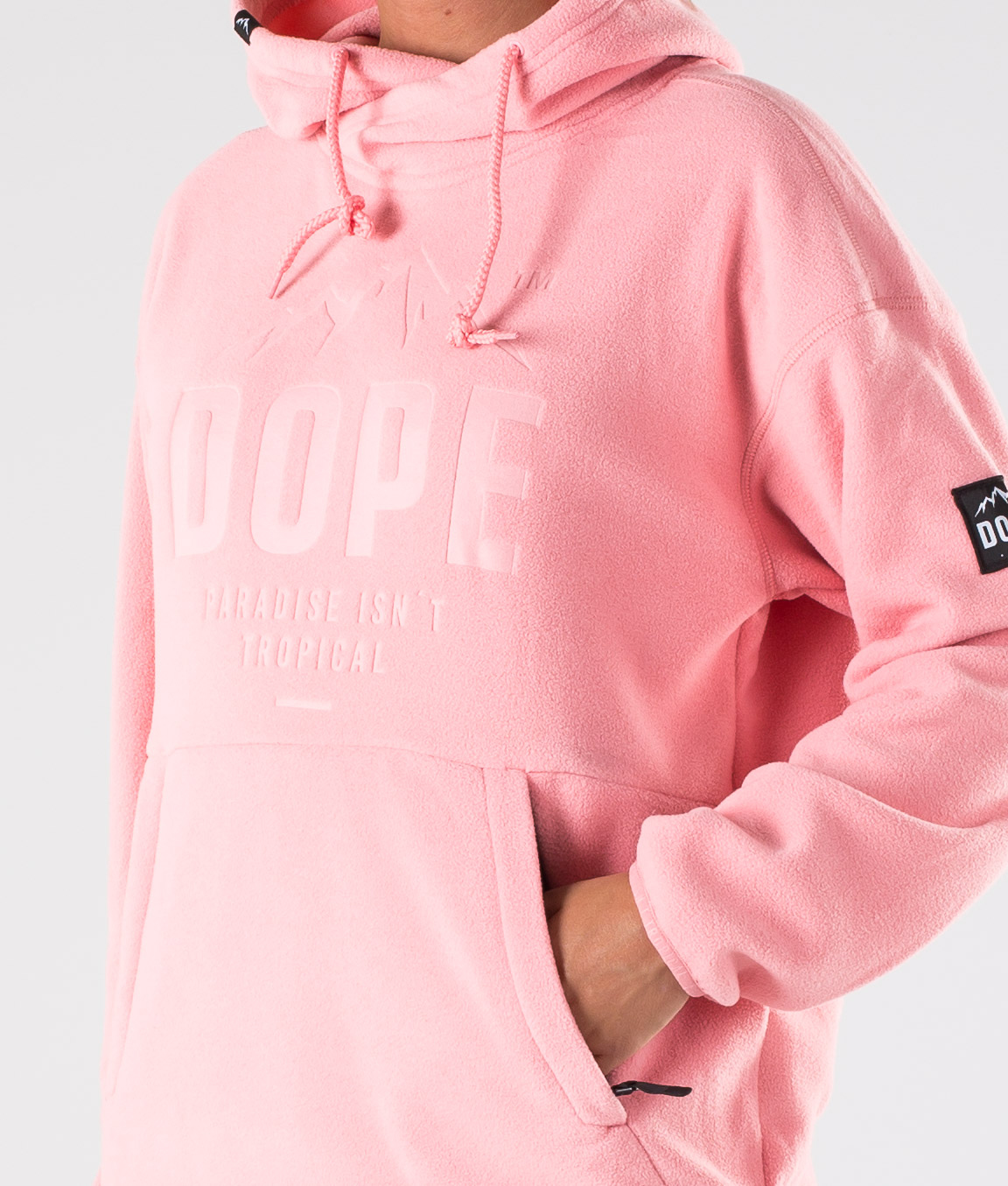 Dope Cozy W Fleece Hoodie Women Pink Ridestore