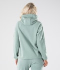 Dope Cozy W Fleece-hoodie Dame Faded Green