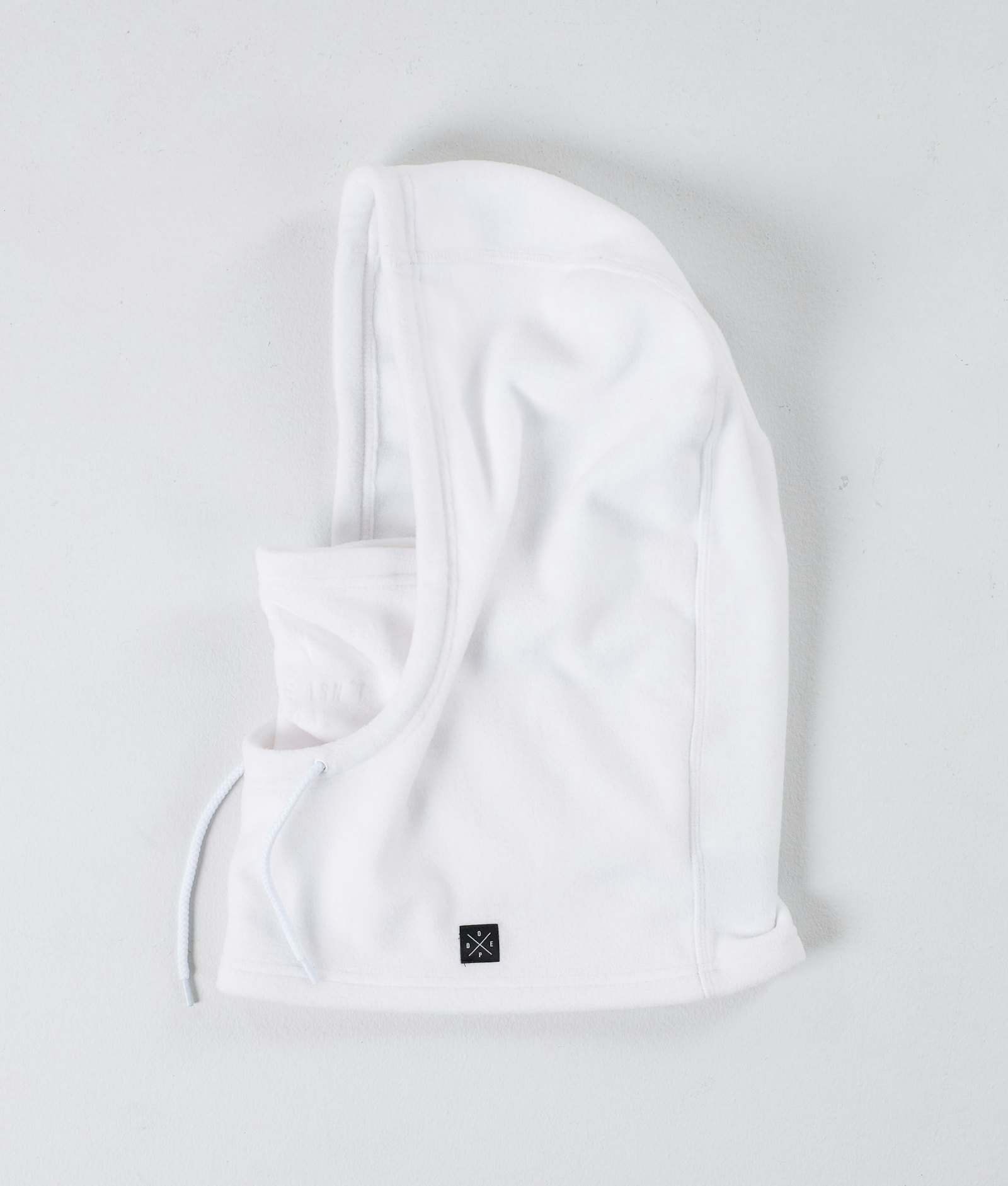 Dope Cozy Hood Facemask White