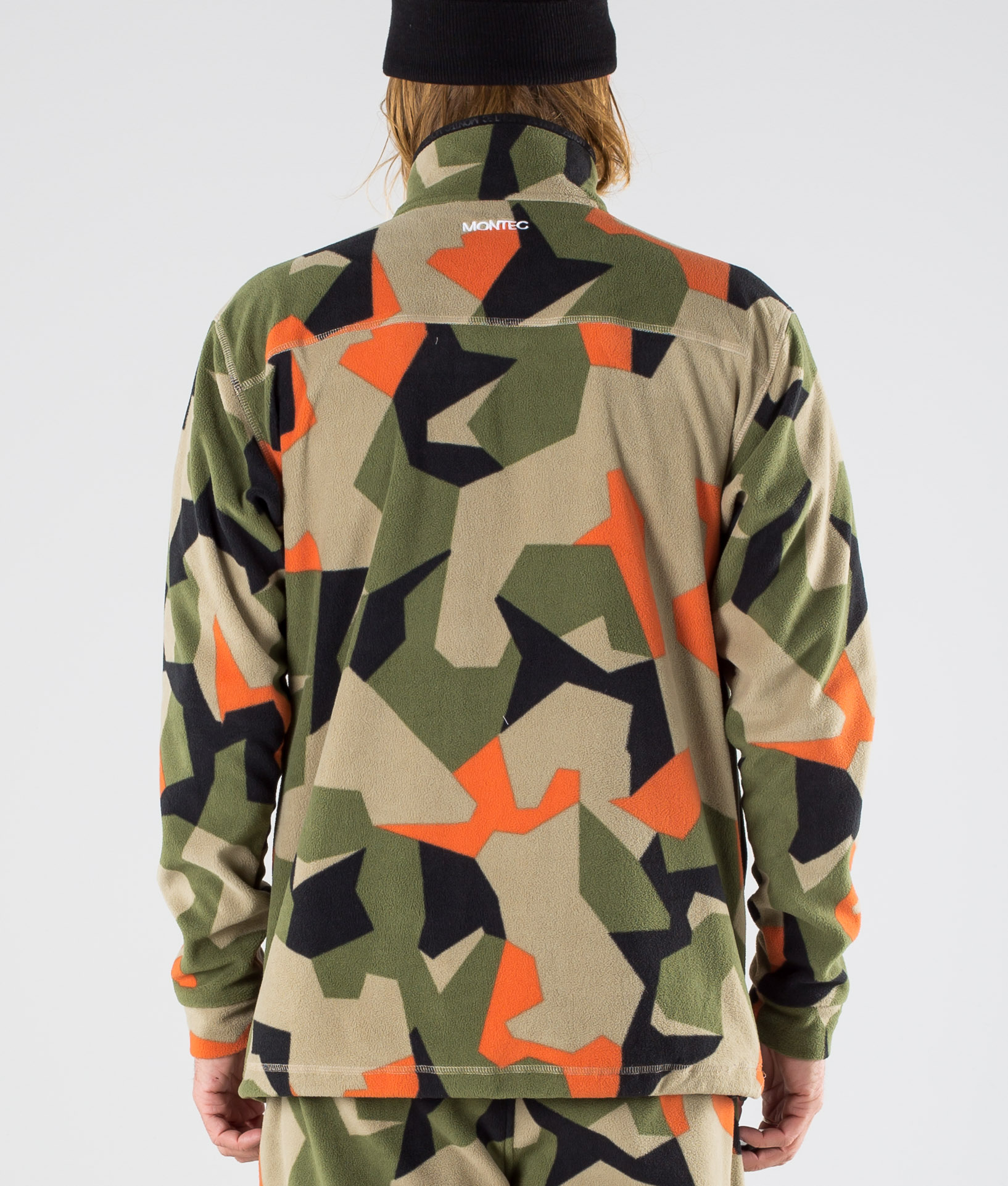 Montec Echo Hoodie Green Orange Camo - Ridestore.de