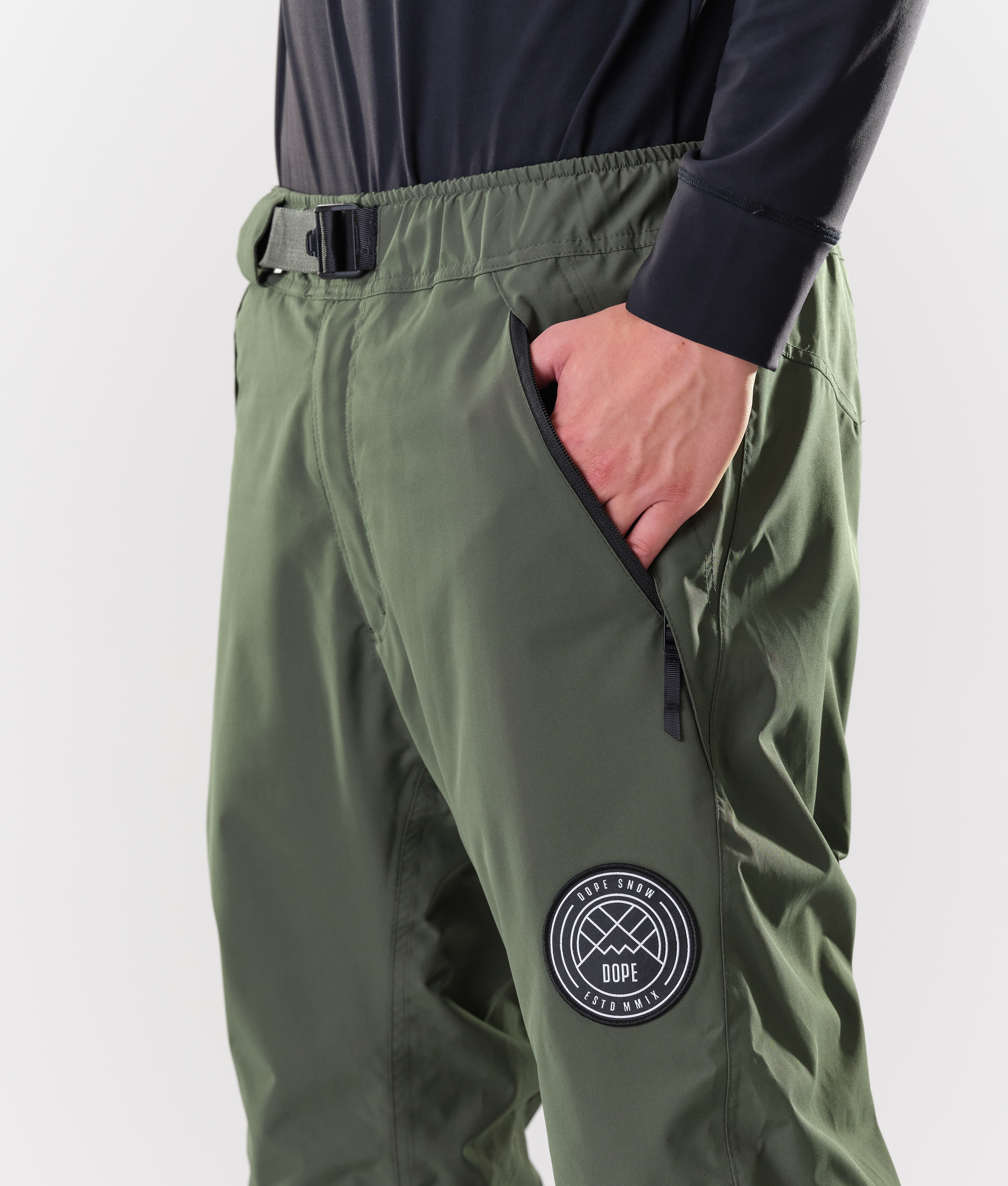 olive ski pants
