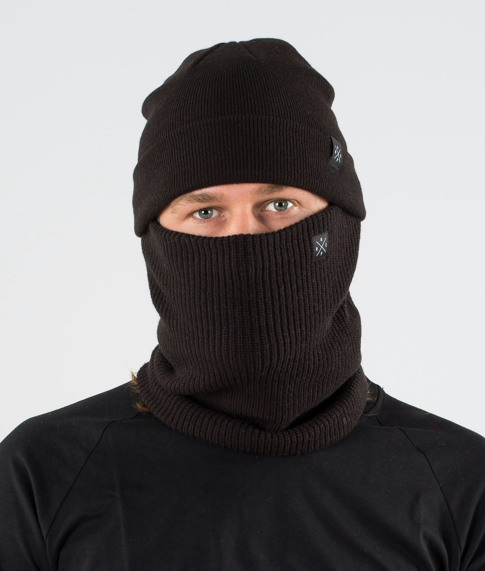 2X-UP Knitted Facemask Black