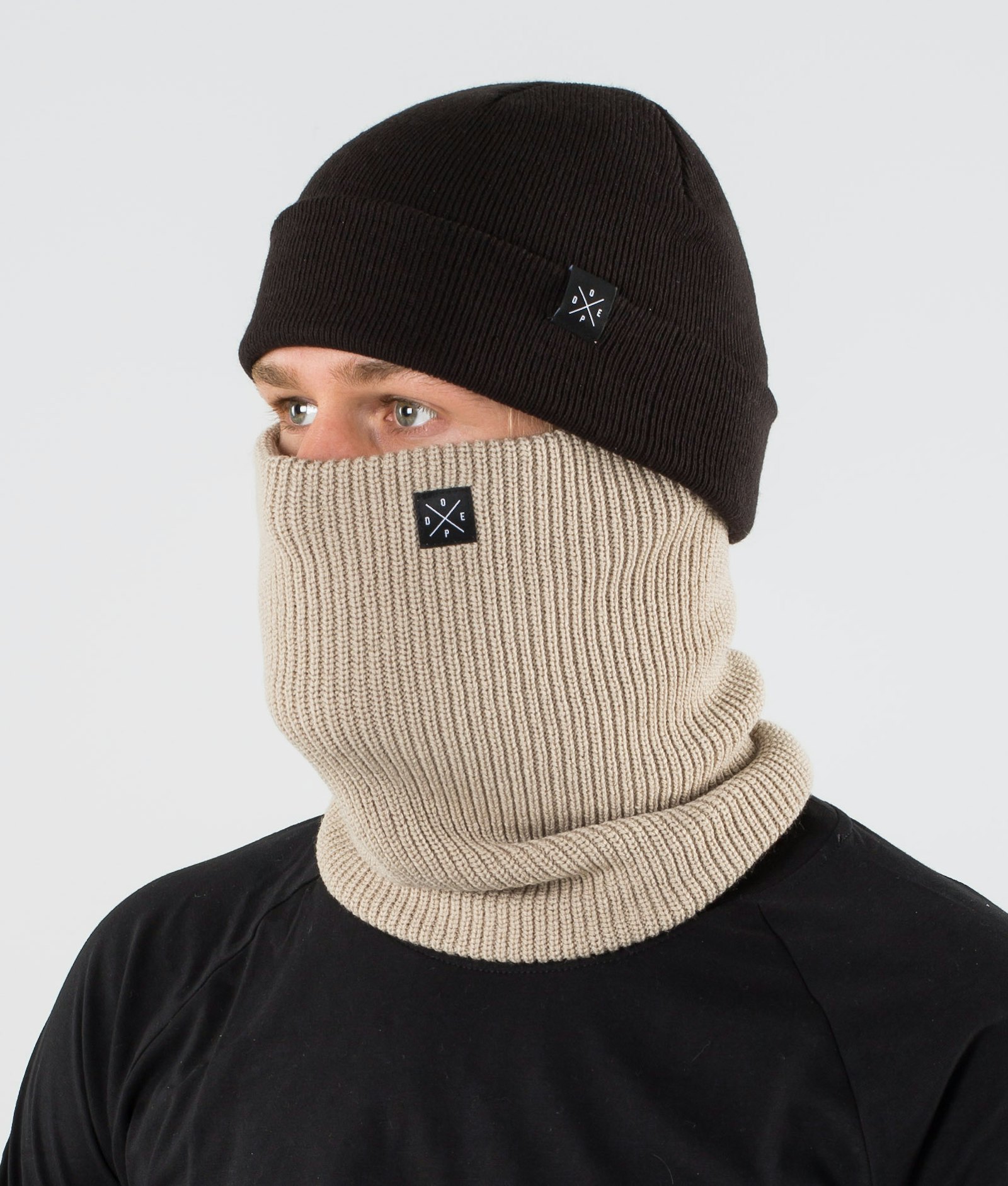 2X-UP Knitted Facemask Sand