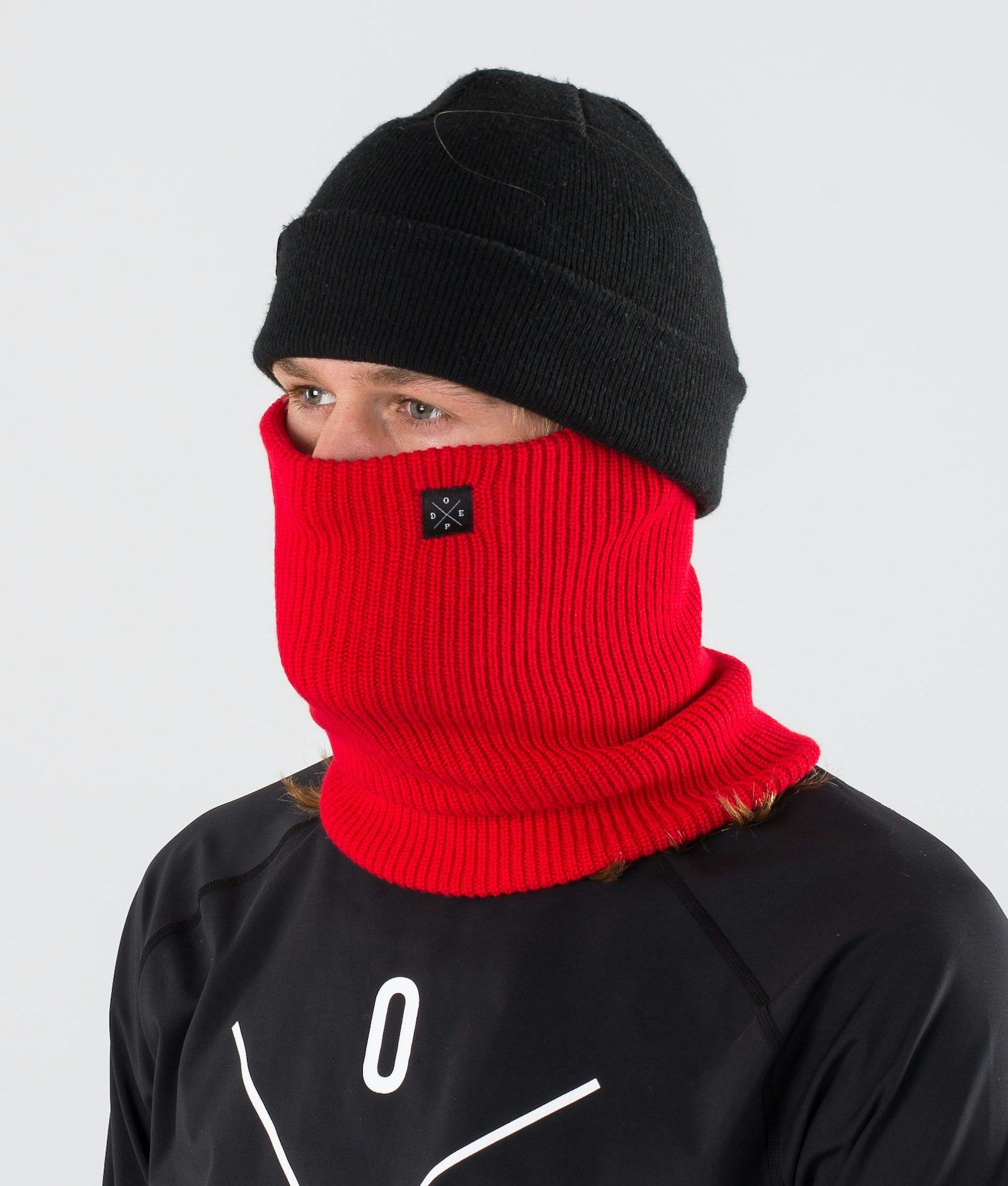 Dope 2X-UP Knitted Facemask Red, Image 1 of 4