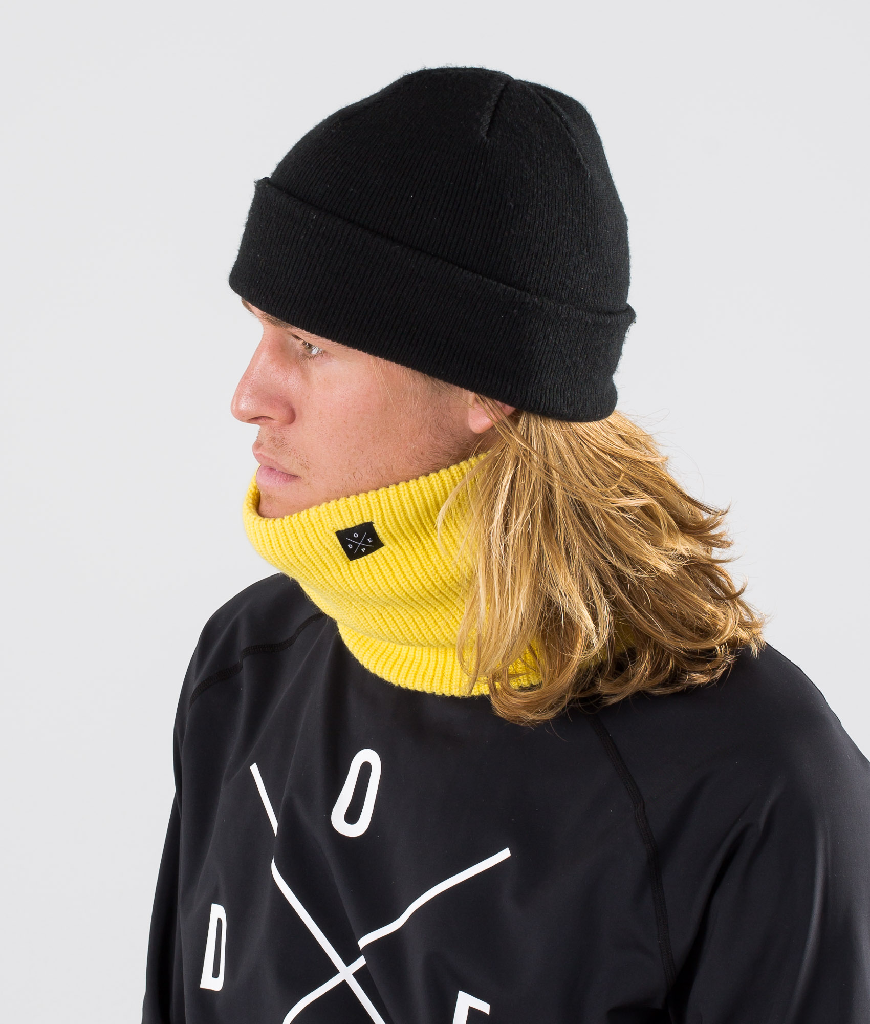 Dope 2XUP Knitted Skimaske Yellow Ridestore.de