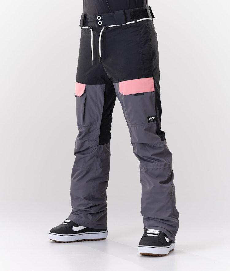 Dope Grace 2019 Snowboard Pants Women Black/Pink/Pearl