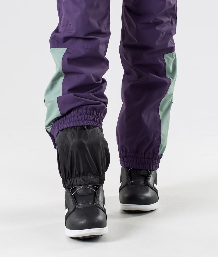 Dope Blizzard W 2019 Pantalon de Snowboard Femme Limited Edition Grape/Faded Green