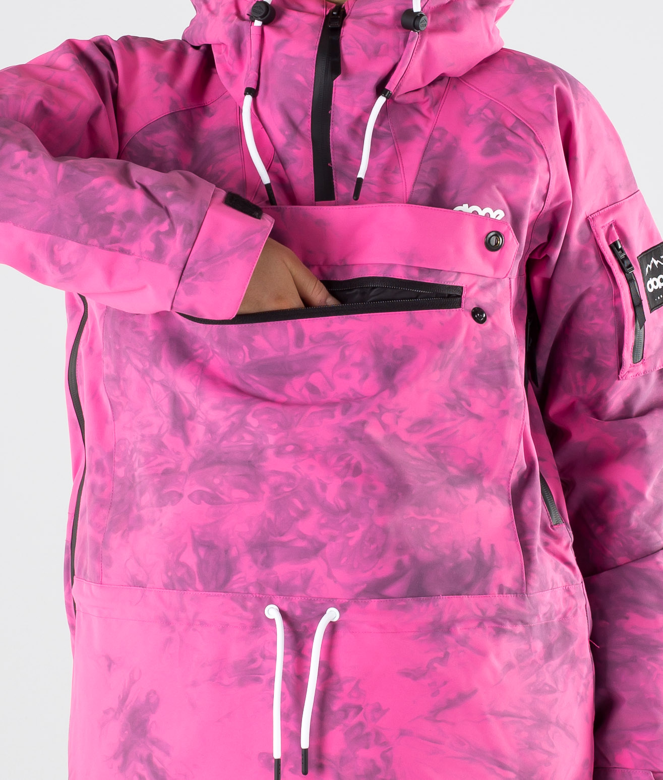 Dope Annok W Snowboardjacka Pink Tiedye Ridestore.se