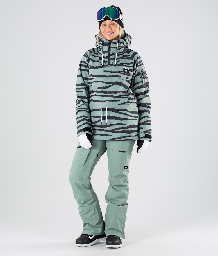 Dope Annok W 2019 Kurtka Snowboardowa Kobiety Green Zebra, Zdjęcie 2 z 11