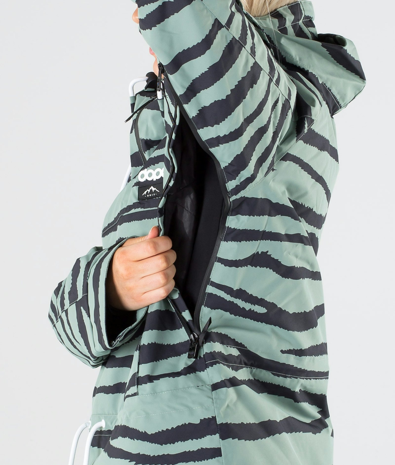 Dope Annok W 2019 Kurtka Snowboardowa Kobiety Green Zebra