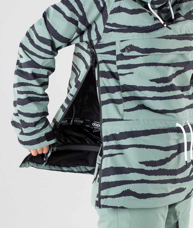 Dope Annok W 2019 Kurtka Snowboardowa Kobiety Green Zebra, Zdjęcie 7 z 11