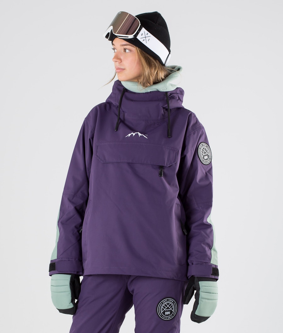 Dope Blizzard W 2019 Women's Snowboard Jacket Grape Faded Green