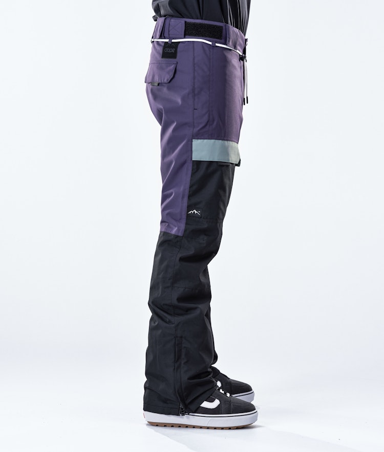 Dope Poise 2019 Spodnie Snowboardowe Mężczyźni Grape/Faded Green/Black, Zdjęcie 2 z 6