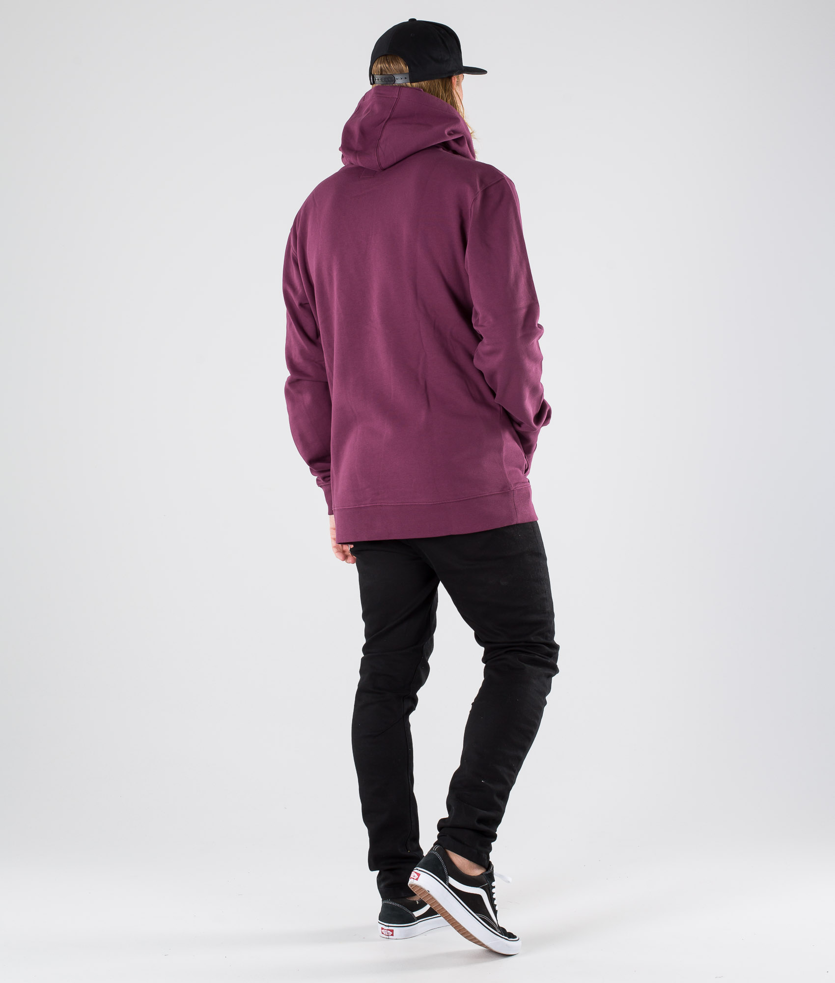 Vans Checkered Side Stripe Front Po Hoodie Prune Ridestore Com