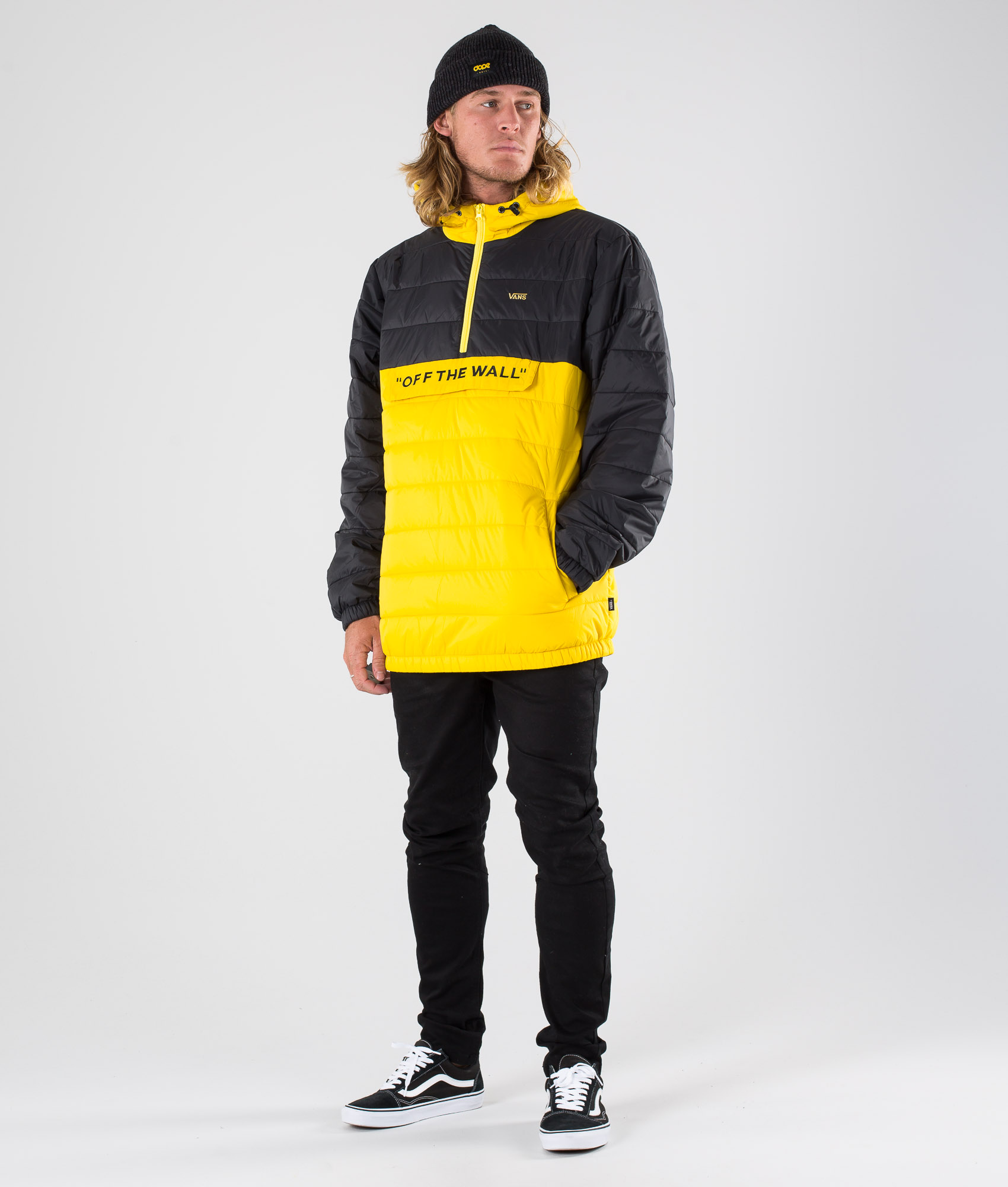 Vans Carlon Anorak Puffer Jakke SulphurBlack Ridestore.no Vans CARLON ANORAK PUFFER Vinterjakke sulphurblack