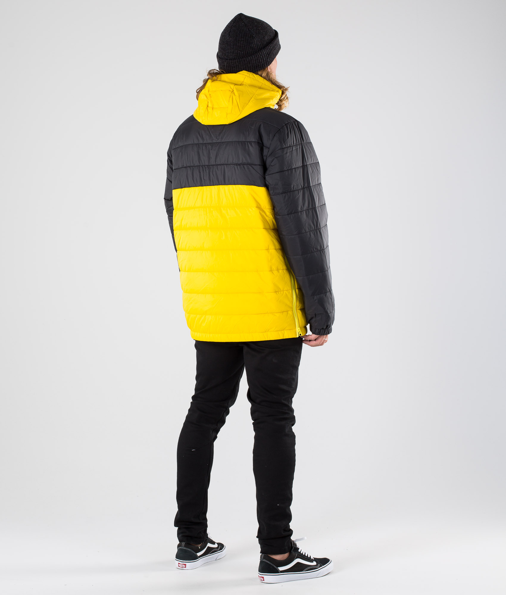 Vans Carlon Anorak Puffer Jakke SulphurBlack Ridestore.no Vans CARLON ANORAK PUFFER Vinterjakke sulphurblack