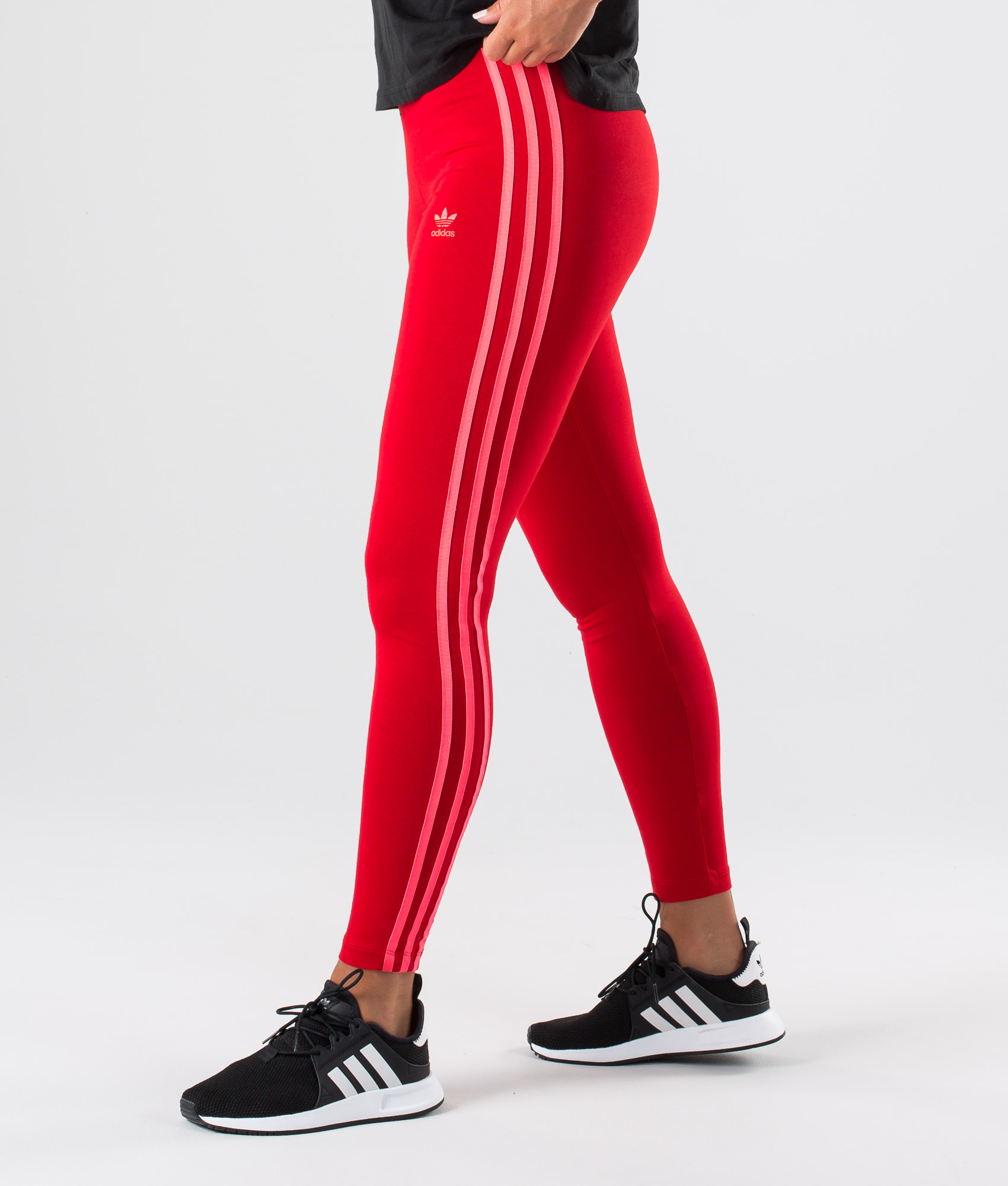 Adidas Originals 3-Stripes Leggings Scarlet - Ridestore.com