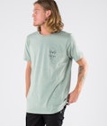 Dope Palm T-shirt Herr Faded Green