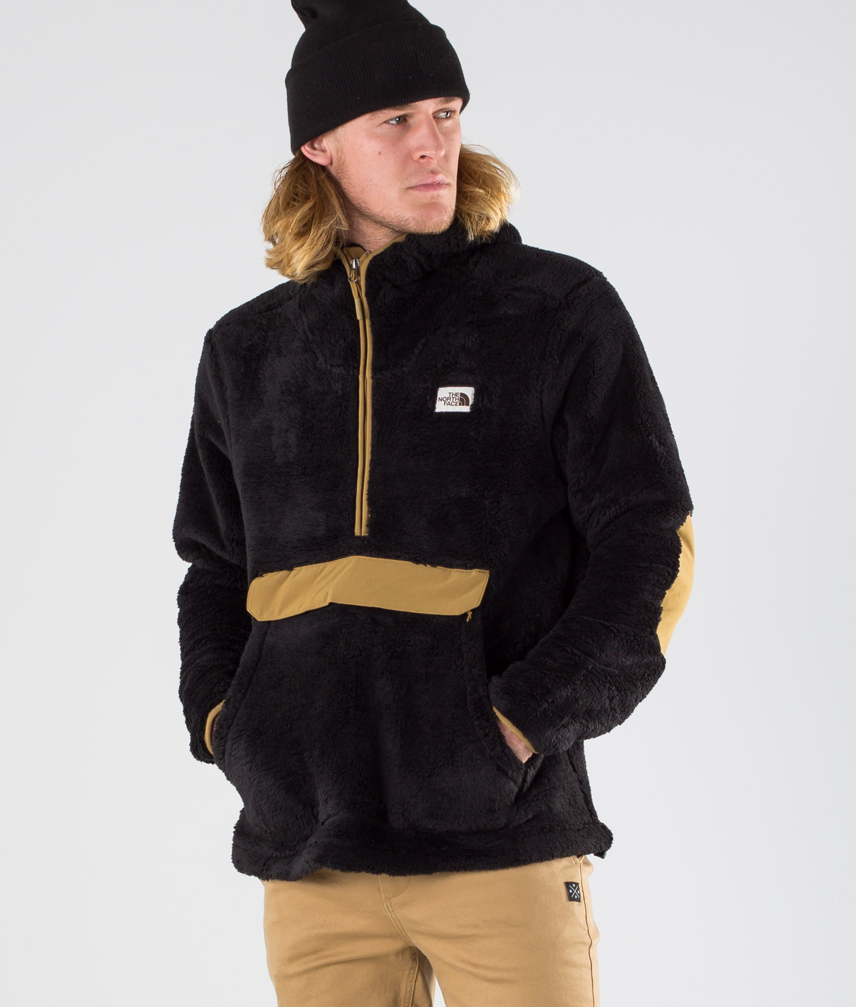 north face british khaki hoodie