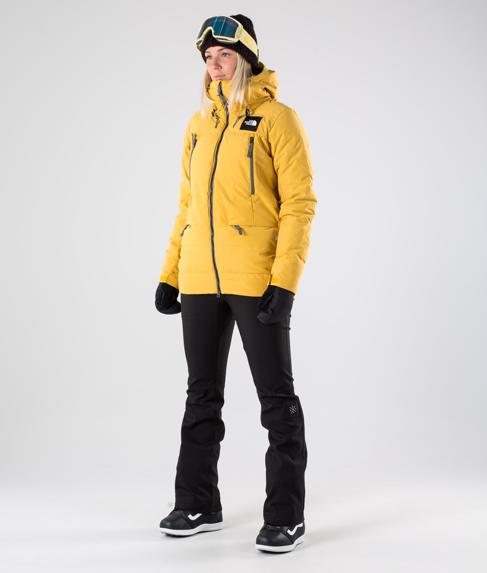 north face pallie down jacket yellow