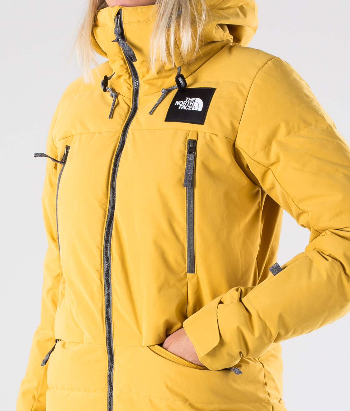 north face pallie down jacket yellow
