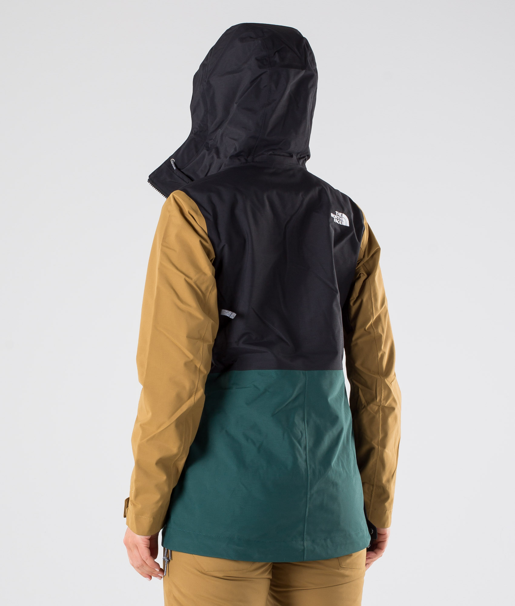 the north face green parka