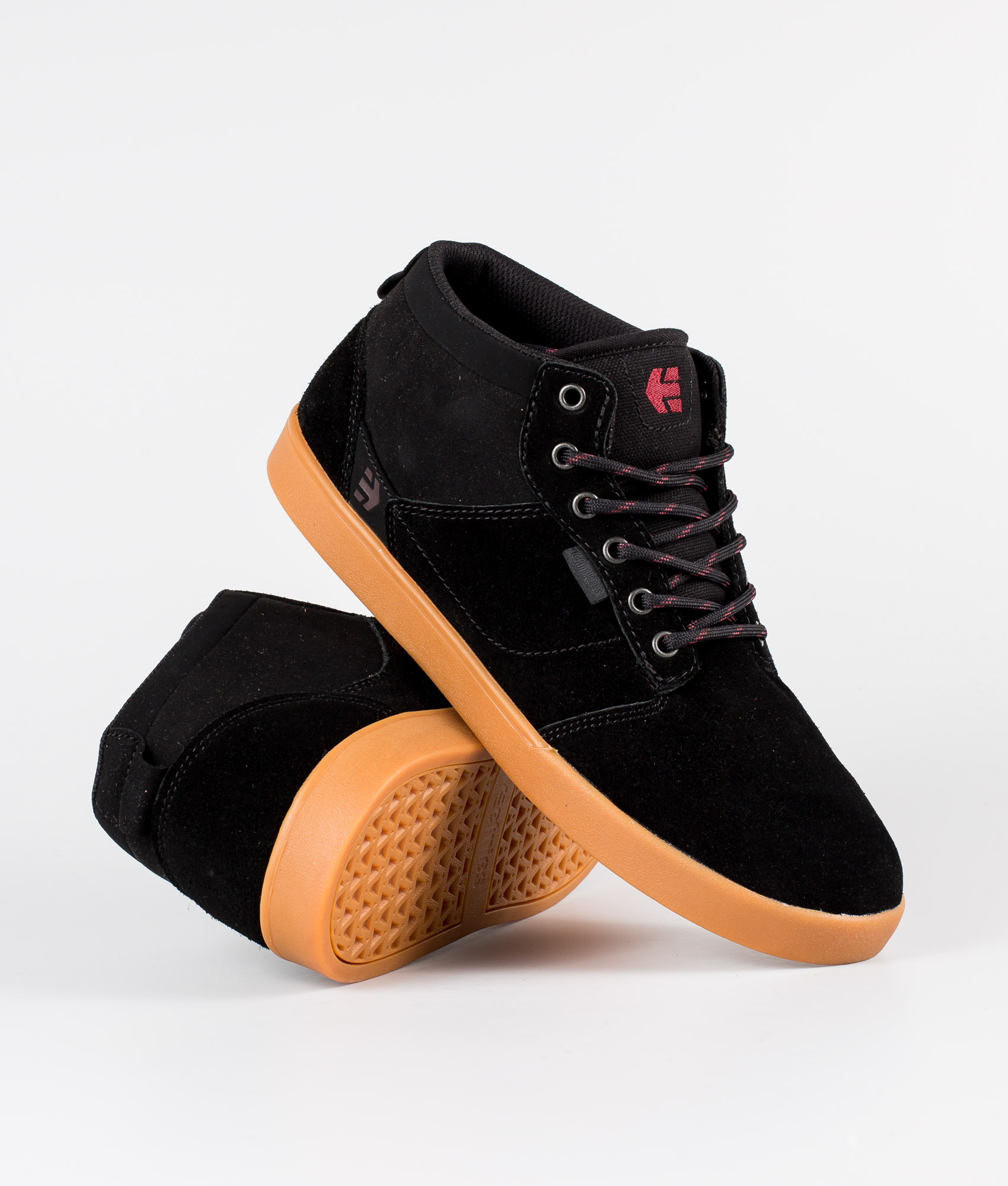 black and gum shoes