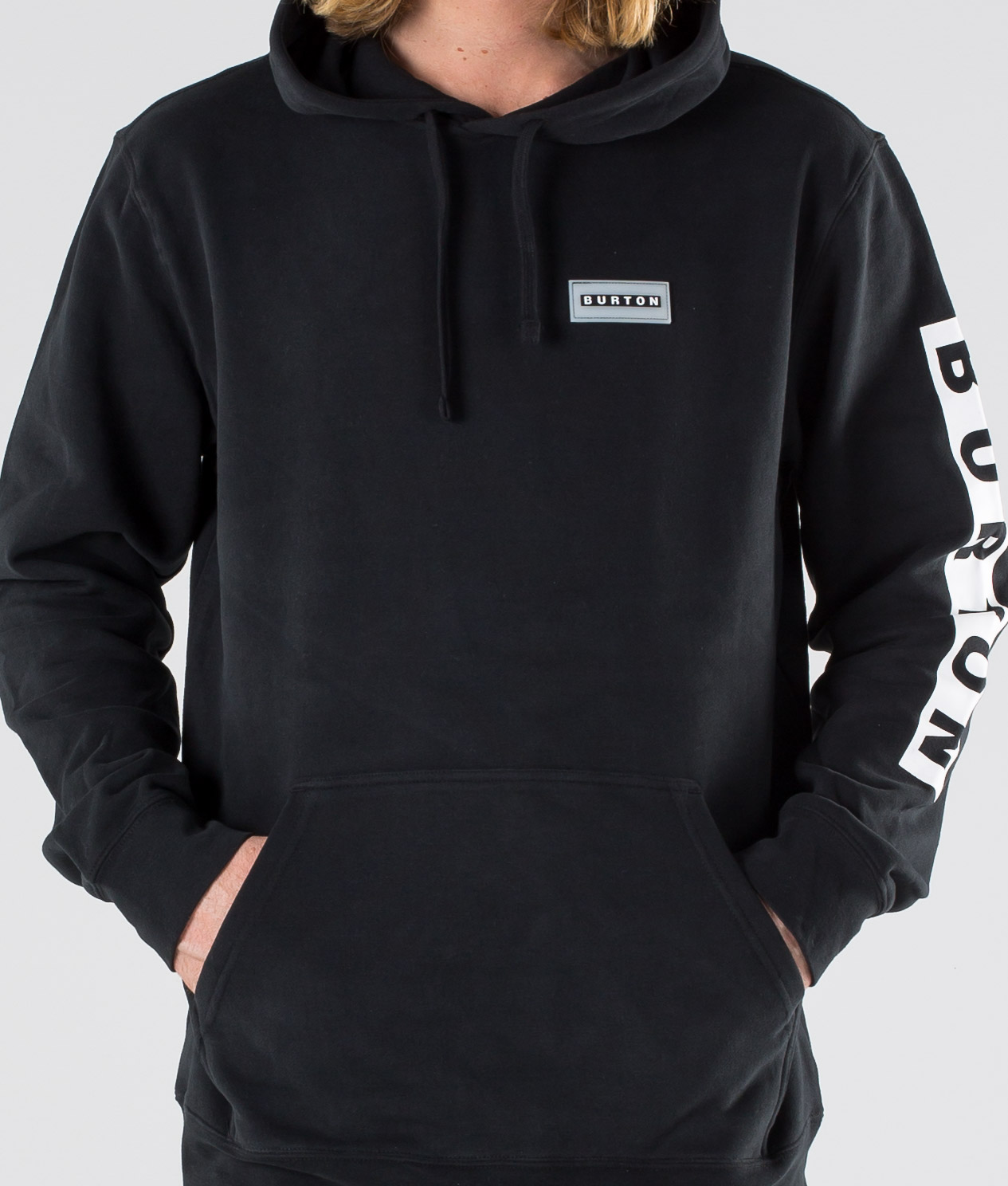 burton black hoodie