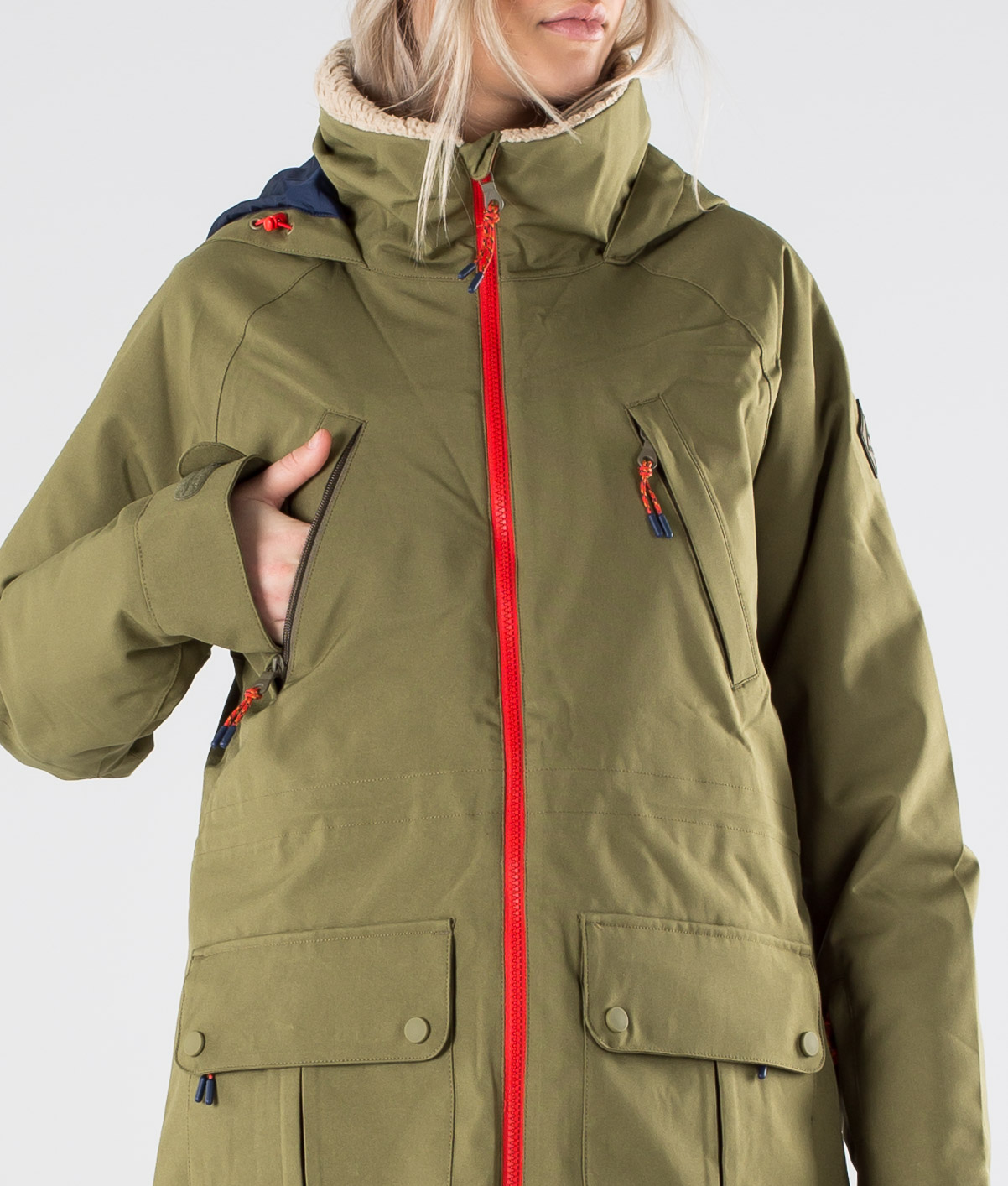 burton snowboards jacke damen kragen mit sherpa fleece futter burton snowboards jacke damen kragen mit sherpa fleece futter