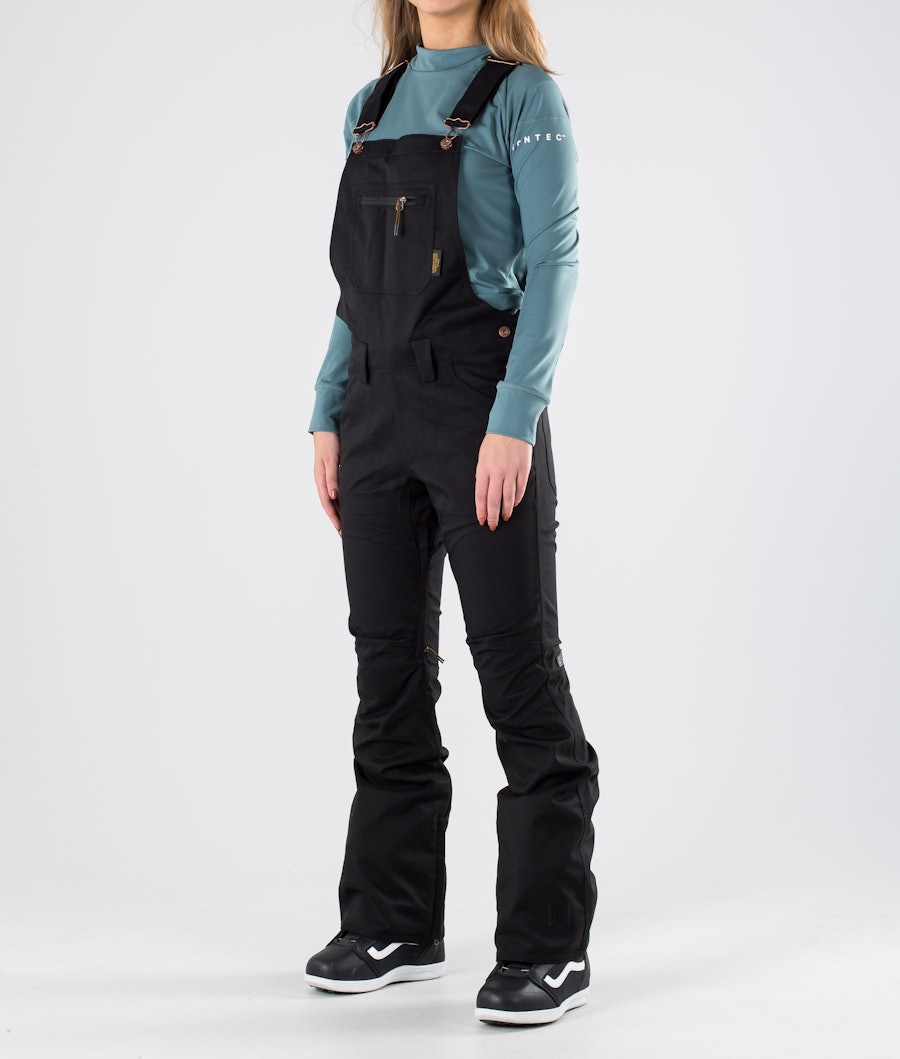 L1 Loretta Overall Snowboard Pants Black - Ridestore.com