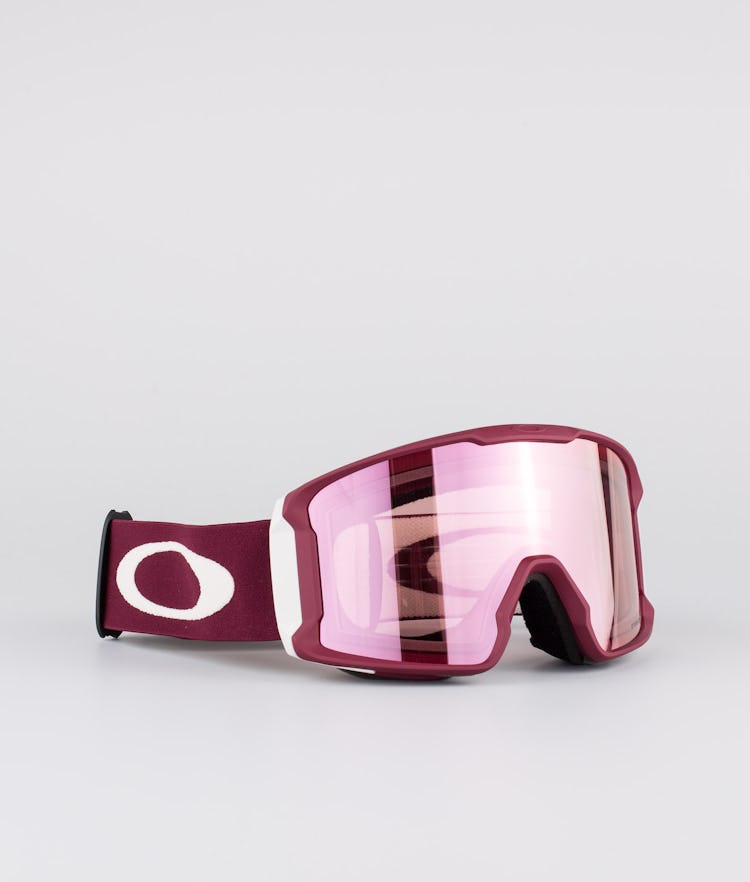 Oakley Line Miner Ski Goggles Men Red W/ Prizm Hi Pink 
