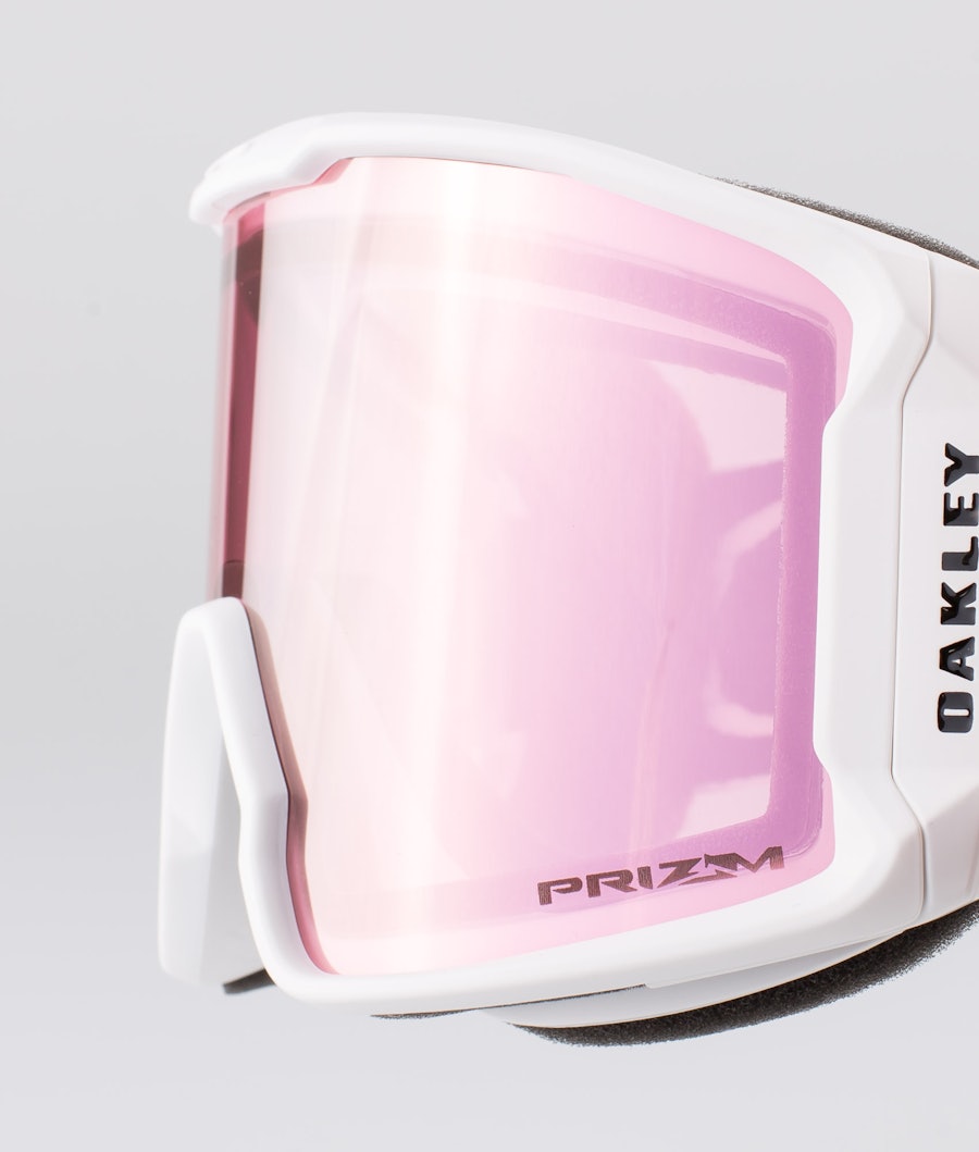Oakley Line Miner M Masque de ski Matte White With Prizm Snow Hi Pink Lens