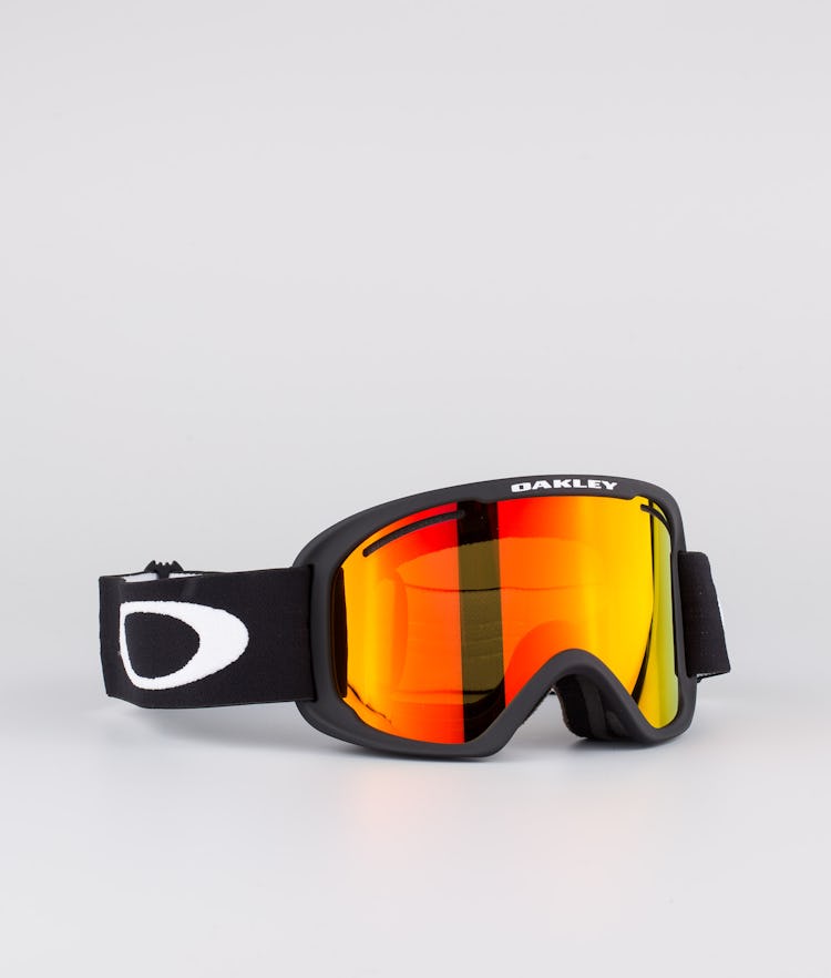 Oakley O Frame  Pro XL Ski Goggles Men Black With Fire Iridium &  Persimmon Lens 