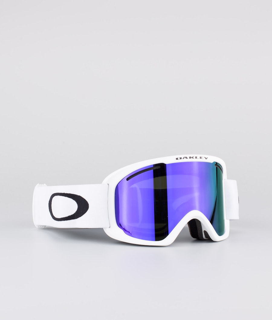 Oakley O Frame 2.0 Pro XL Ski Goggle White With Violet Iridium & Persimmon Lens