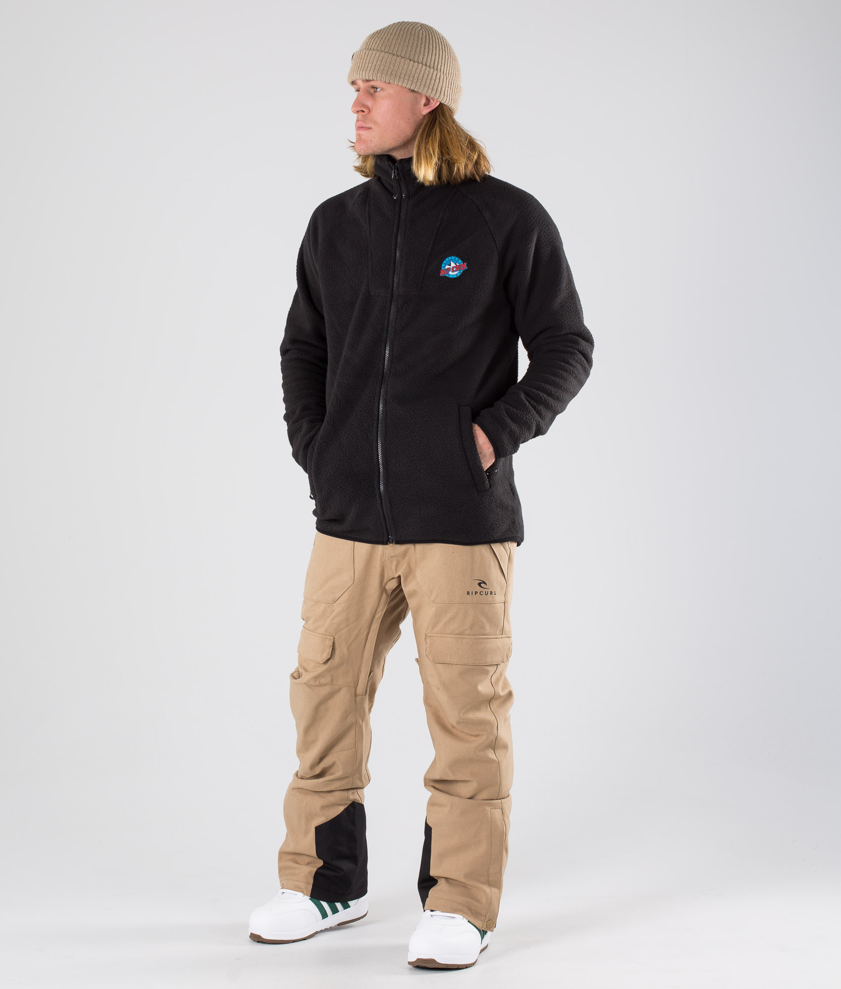 Rip Curl Classic Fleece Snowboardjakke Jet Black Ridestore.no Vinterjakke skijakke snowboard jakke, Rip Curl, str S