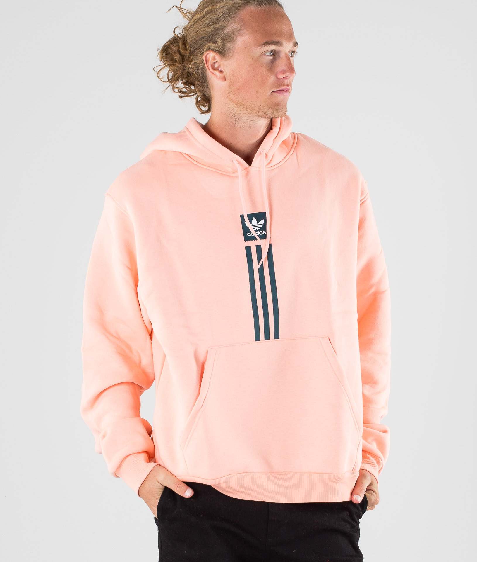 Adidas Skateboarding Solid Pillar Hd Hoodie Glow Pink White