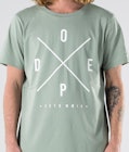 Dope 2X-UP T-shirt Herre Faded Green