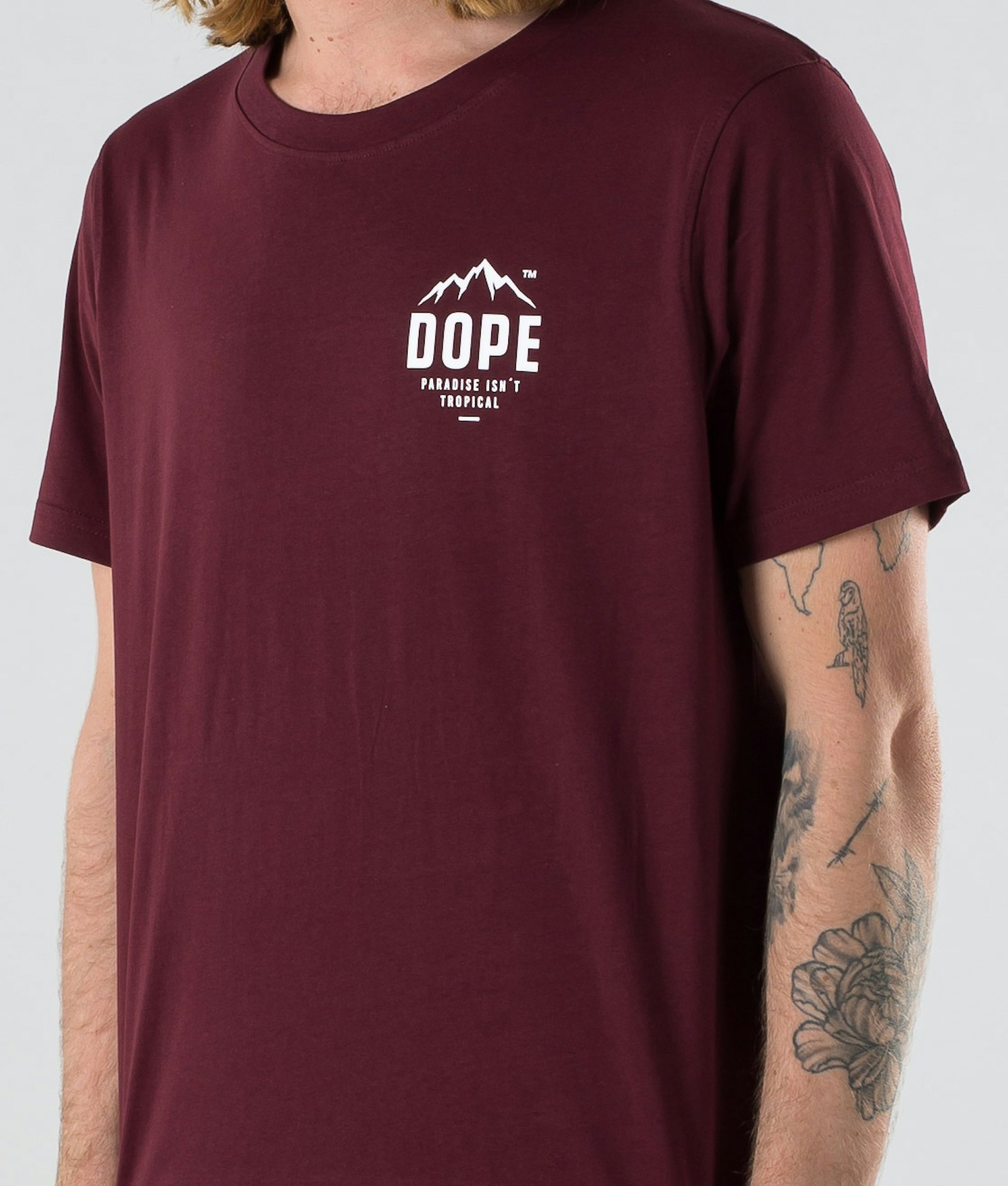 Dope Paradise II T-shirt Heren Burgundy