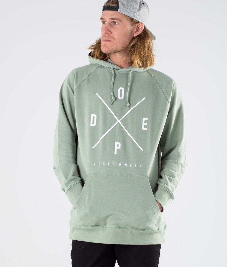Dope Clean 2X-UP Sweat à capuche Homme Faded Green
